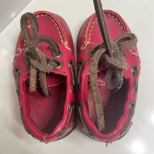 Janie and jack red boat shoes